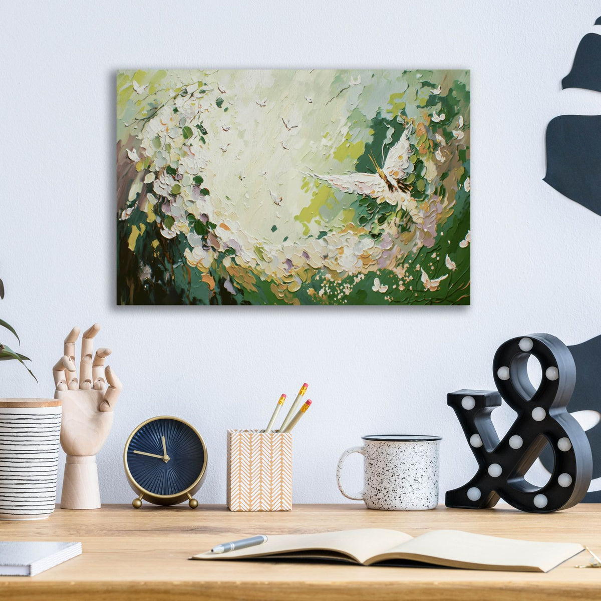 Bushes Butterfly by Svetlana Aleynikova - 16x12 acrylic wall art in a room