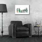Cactus Lineup by Svetlana Aleynikova - 24x16 acrylic wall art in a room