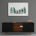 Cactus Lineup by Svetlana Aleynikova - 36x24 acrylic wall art in a room