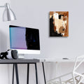 Cappuccino Abstract by Svetlana Aleynikova - 12x16 acrylic wall art in a room