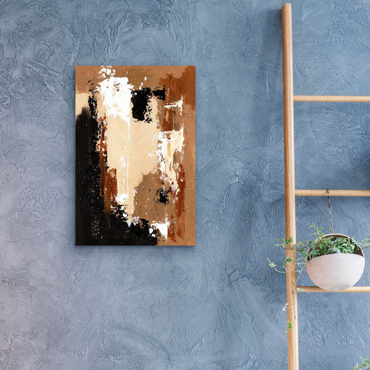 Cappuccino Abstract by Svetlana Aleynikova - 16x24 acrylic wall art in a room