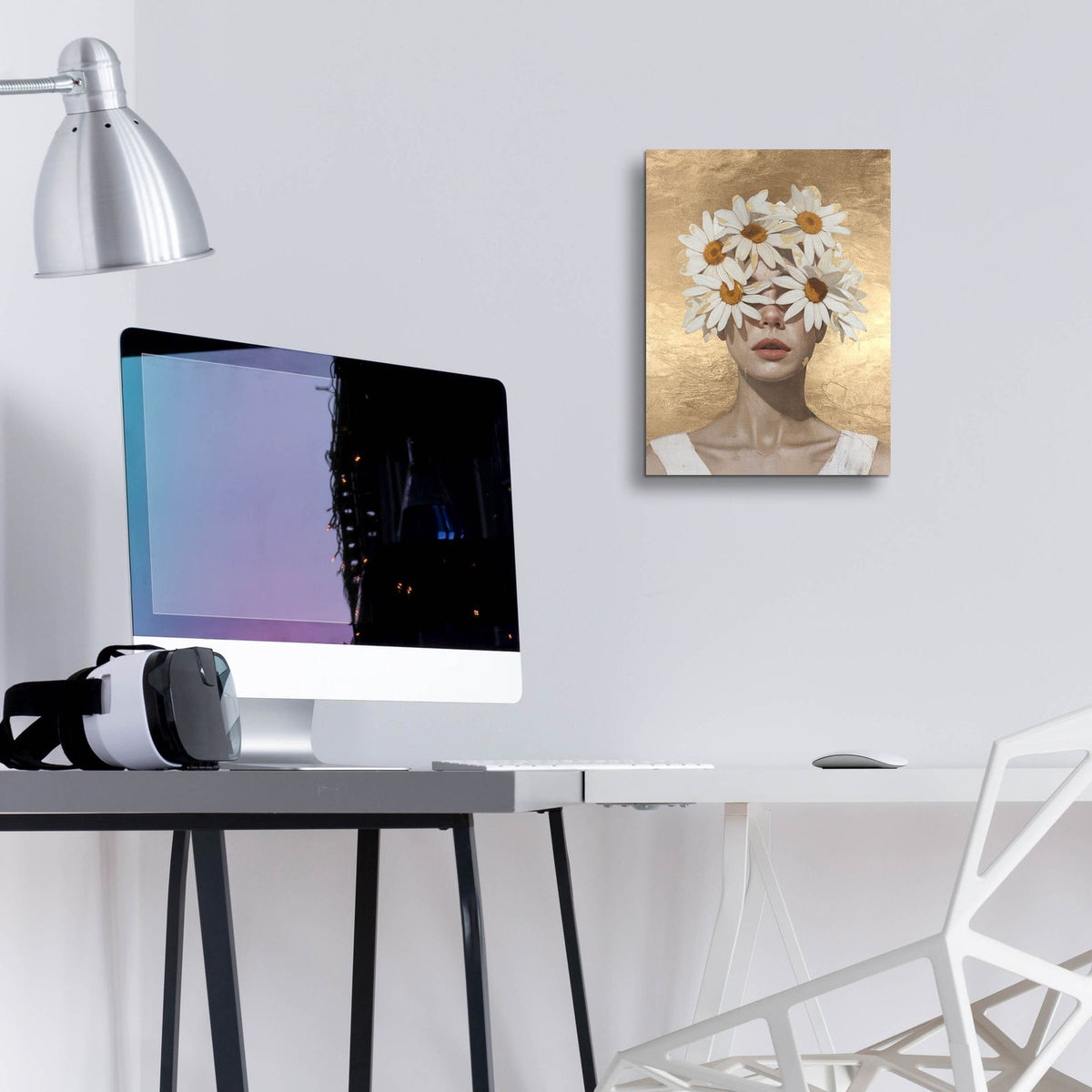 Chamomile Lady by Svetlana Aleynikova - 12x16 acrylic wall art in a room