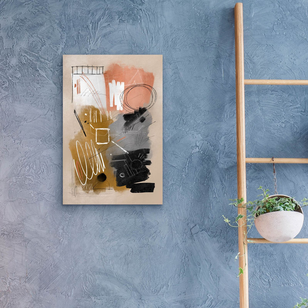 Chaotic Lines by Svetlana Aleynikova - 16x24 acrylic wall art in a room