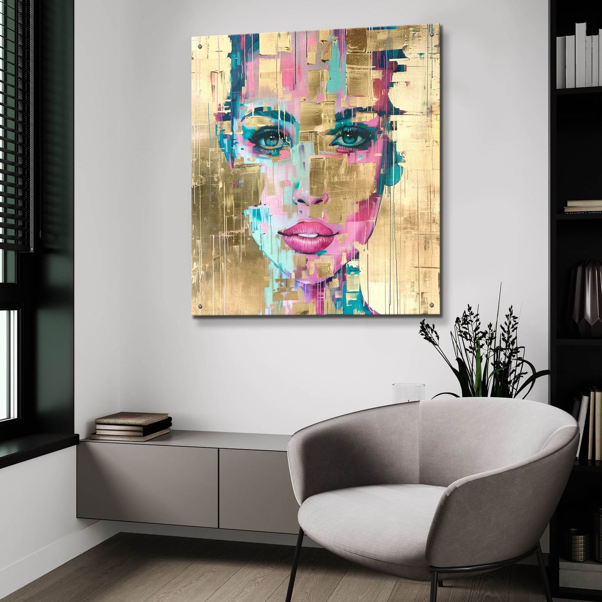 Colorful Radiance by Svetlana Aleynikova - 36x36 acrylic wall art in a room