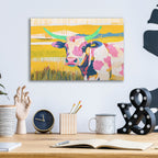 Cow In The Corral by Svetlana Aleynikova - 16x12 acrylic wall art in a room
