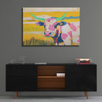 Cow In The Corral by Svetlana Aleynikova - 36x24 acrylic wall art in a room