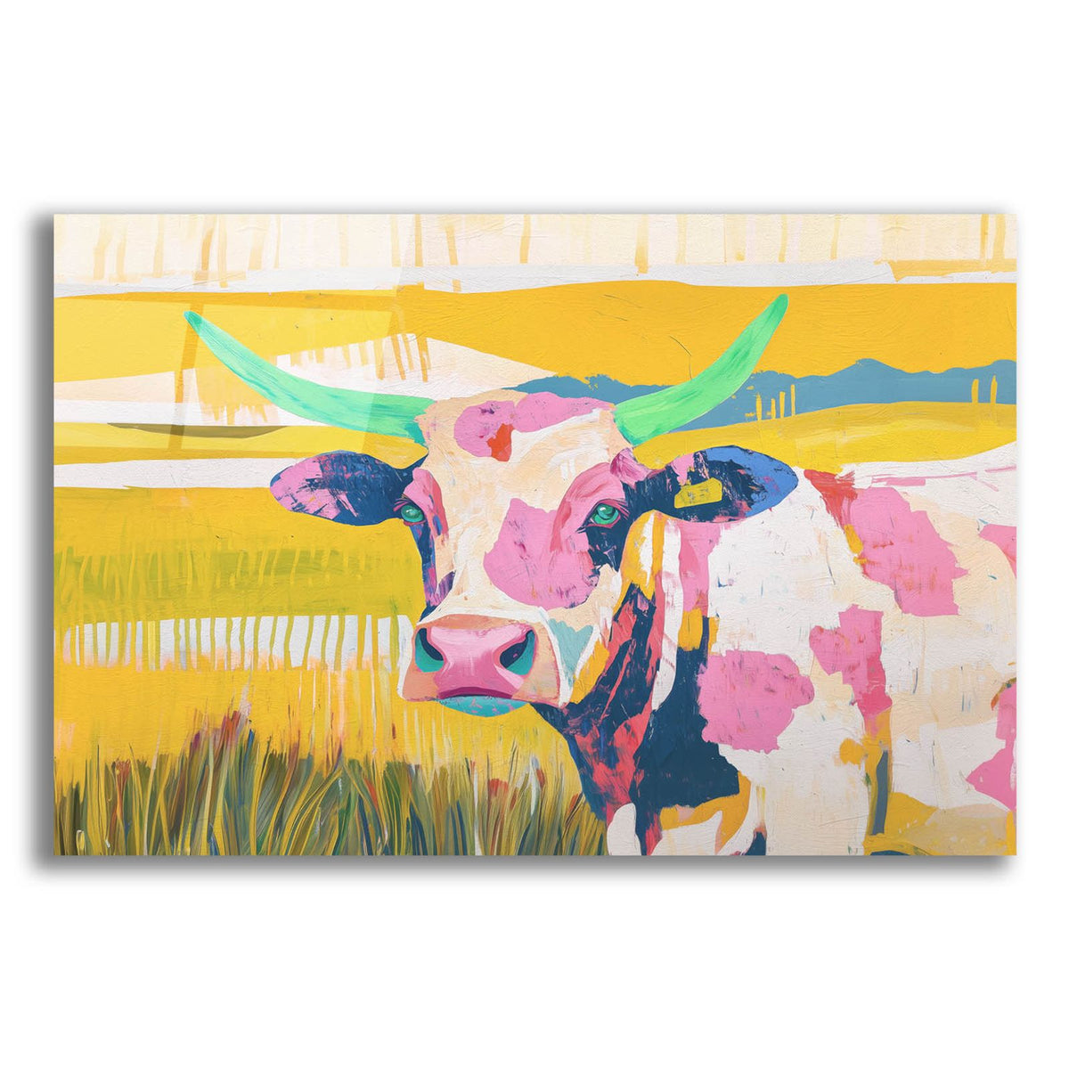 Cow In The Corral by Svetlana Aleynikova acrylic glass wall art