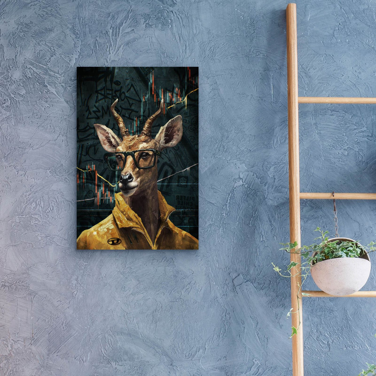 Crypto Antelope by Svetlana Aleynikova - 16x24 acrylic wall art in a room