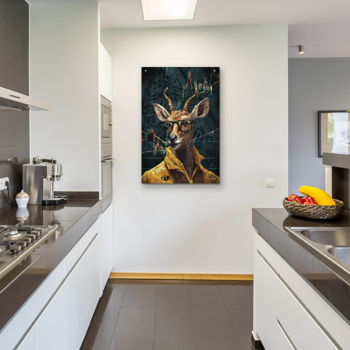 Crypto Antelope by Svetlana Aleynikova - 24x36 acrylic wall art in a room