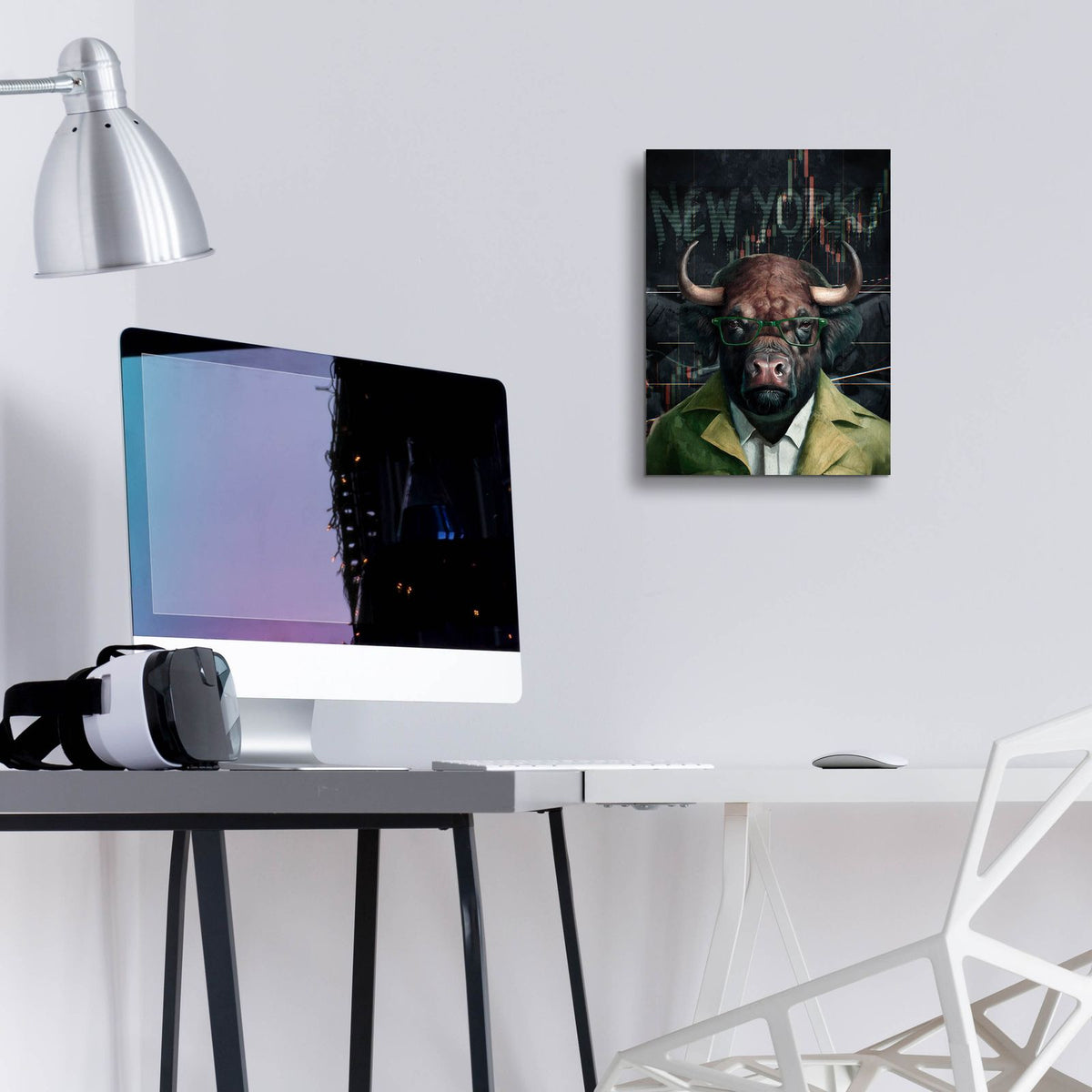 Crypto Buffalo by Svetlana Aleynikova - 12x16 acrylic wall art in a room