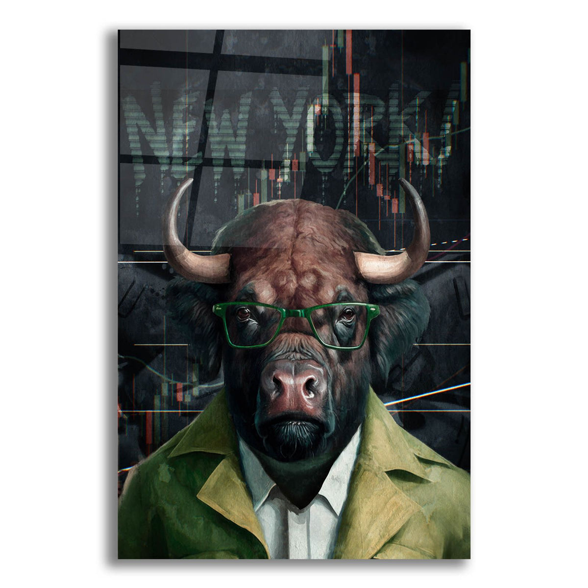 Crypto Buffalo by Svetlana Aleynikova acrylic glass wall art
