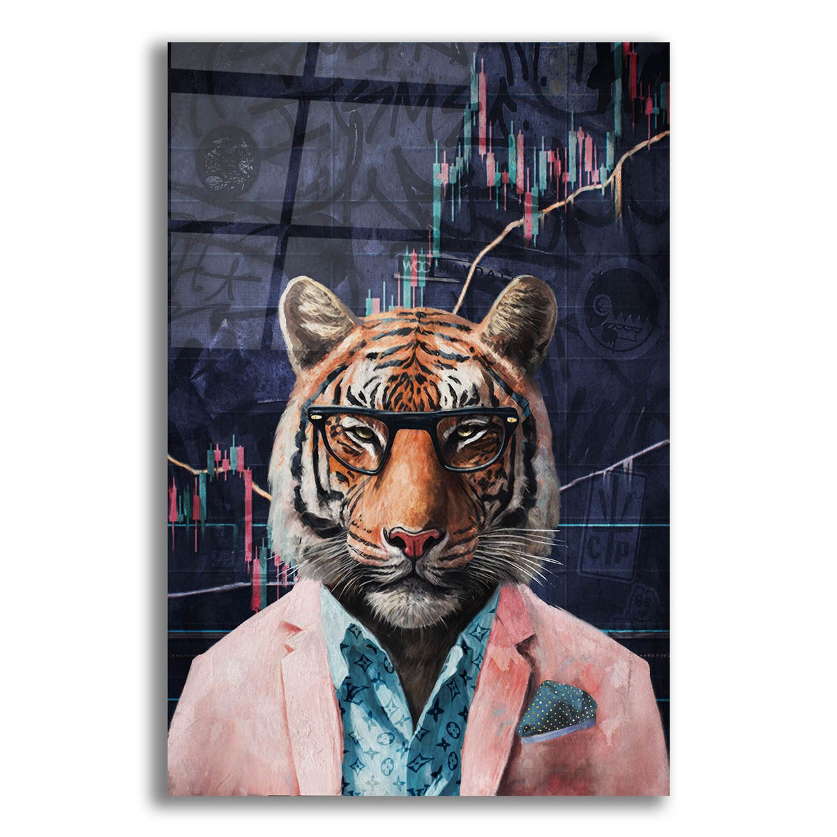 Crypto Tiger by Svetlana Aleynikova acrylic glass wall art