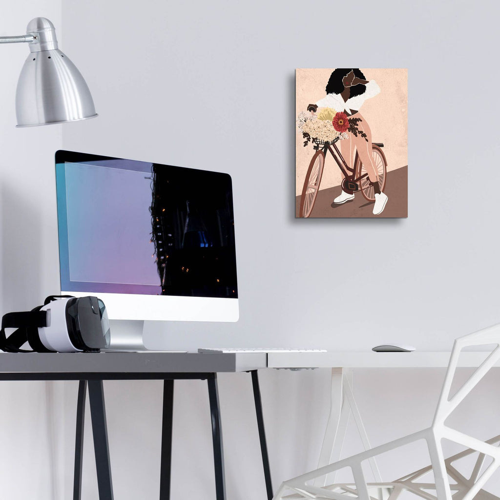 Cyclist by Svetlana Aleynikova - 12x16 acrylic wall art in a room