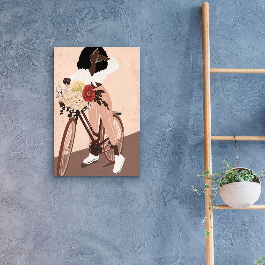 Cyclist by Svetlana Aleynikova - 16x24 acrylic wall art in a room