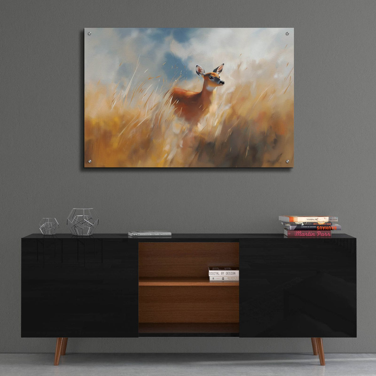 Deer by Svetlana Aleynikova - 36x24 acrylic wall art in a room