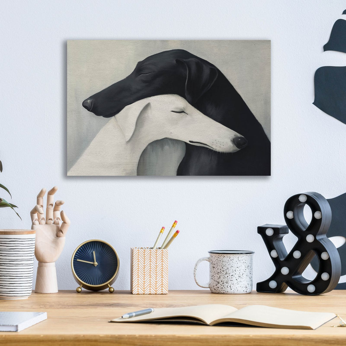 Dog Lovers by Svetlana Aleynikova - 16x12 acrylic wall art in a room