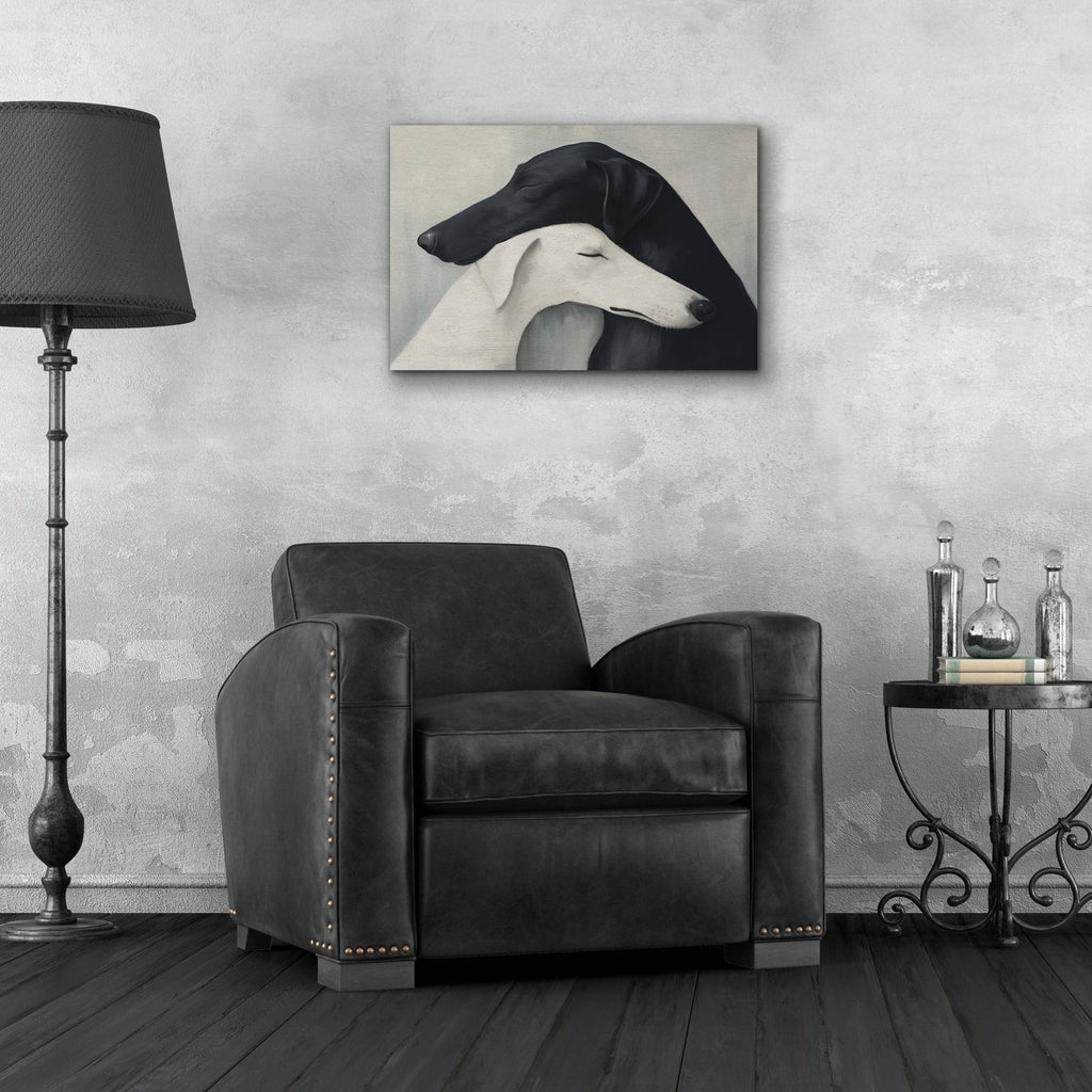 Dog Lovers by Svetlana Aleynikova - 24x16 acrylic wall art in a room