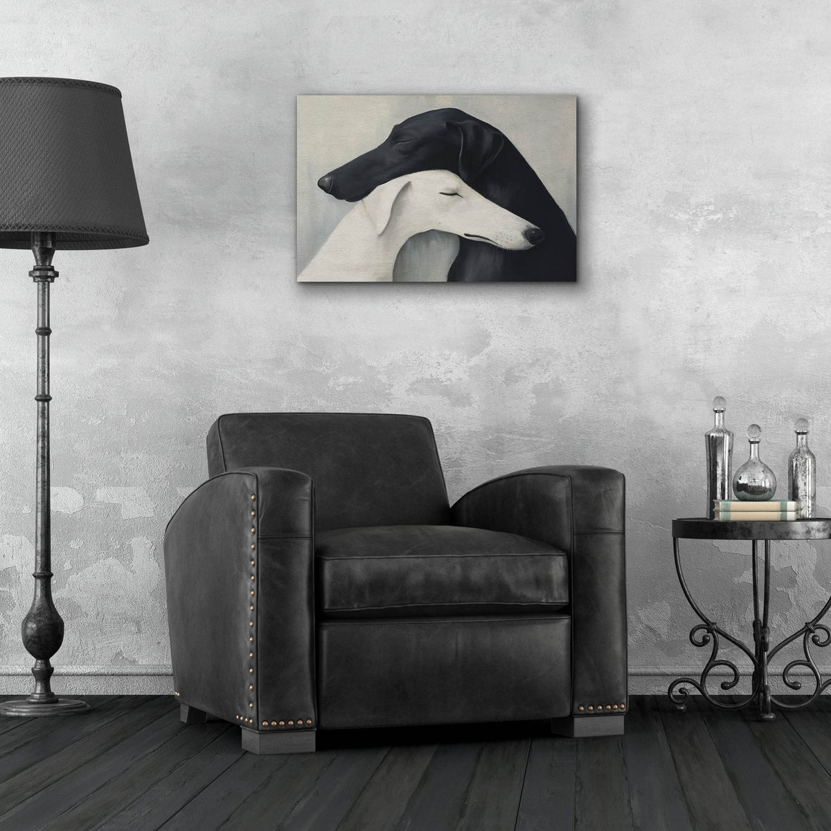 Dog Lovers by Svetlana Aleynikova - 24x16 acrylic wall art in a room