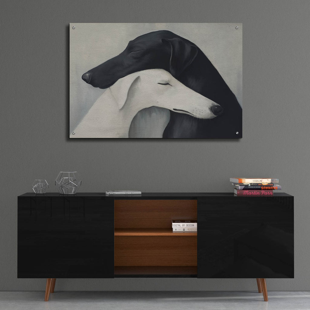 Dog Lovers by Svetlana Aleynikova - 36x24 acrylic wall art in a room