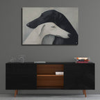 Dog Lovers by Svetlana Aleynikova - 36x24 acrylic wall art in a room