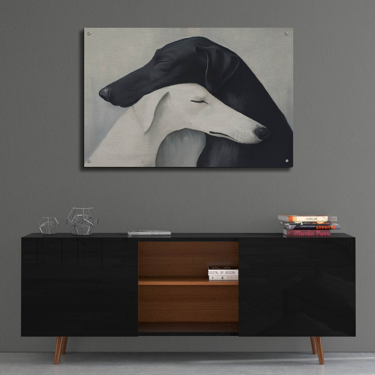 Dog Lovers by Svetlana Aleynikova - 36x24 acrylic wall art in a room