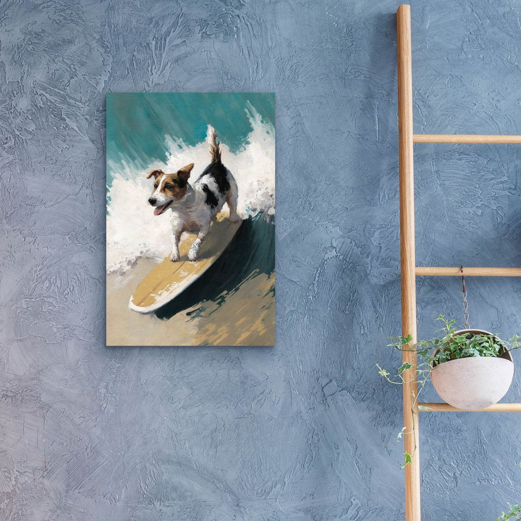 Dog On A Wave by Svetlana Aleynikova - 16x24 acrylic wall art in a room