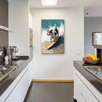 Dog On A Wave by Svetlana Aleynikova - 24x36 acrylic wall art in a room
