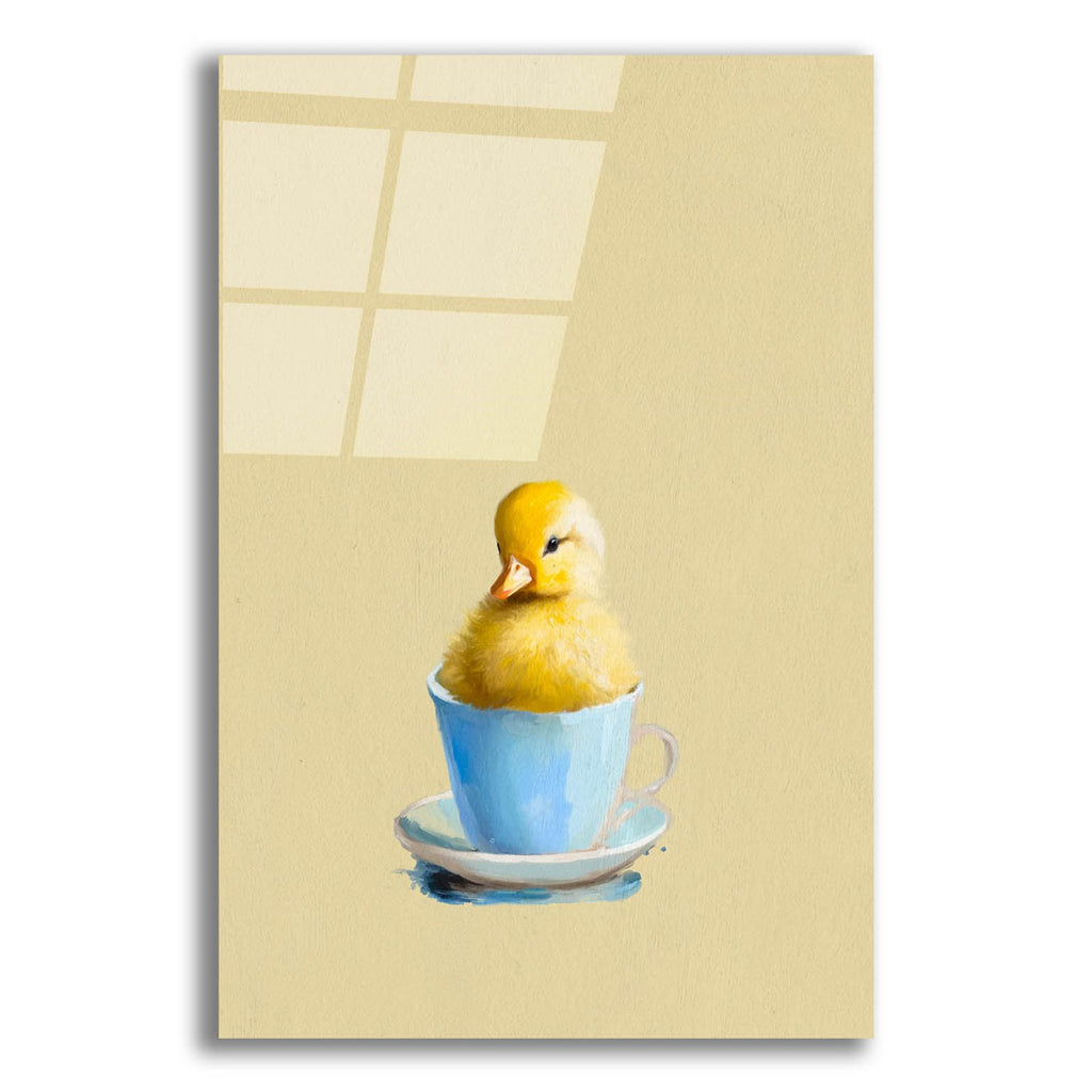 Duckling In Blue Cup by Svetlana Aleynikova acrylic glass wall art