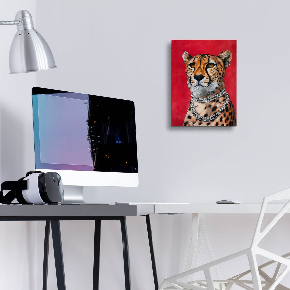 Elegant Leopard by Svetlana Aleynikova - 12x16 acrylic wall art in a room