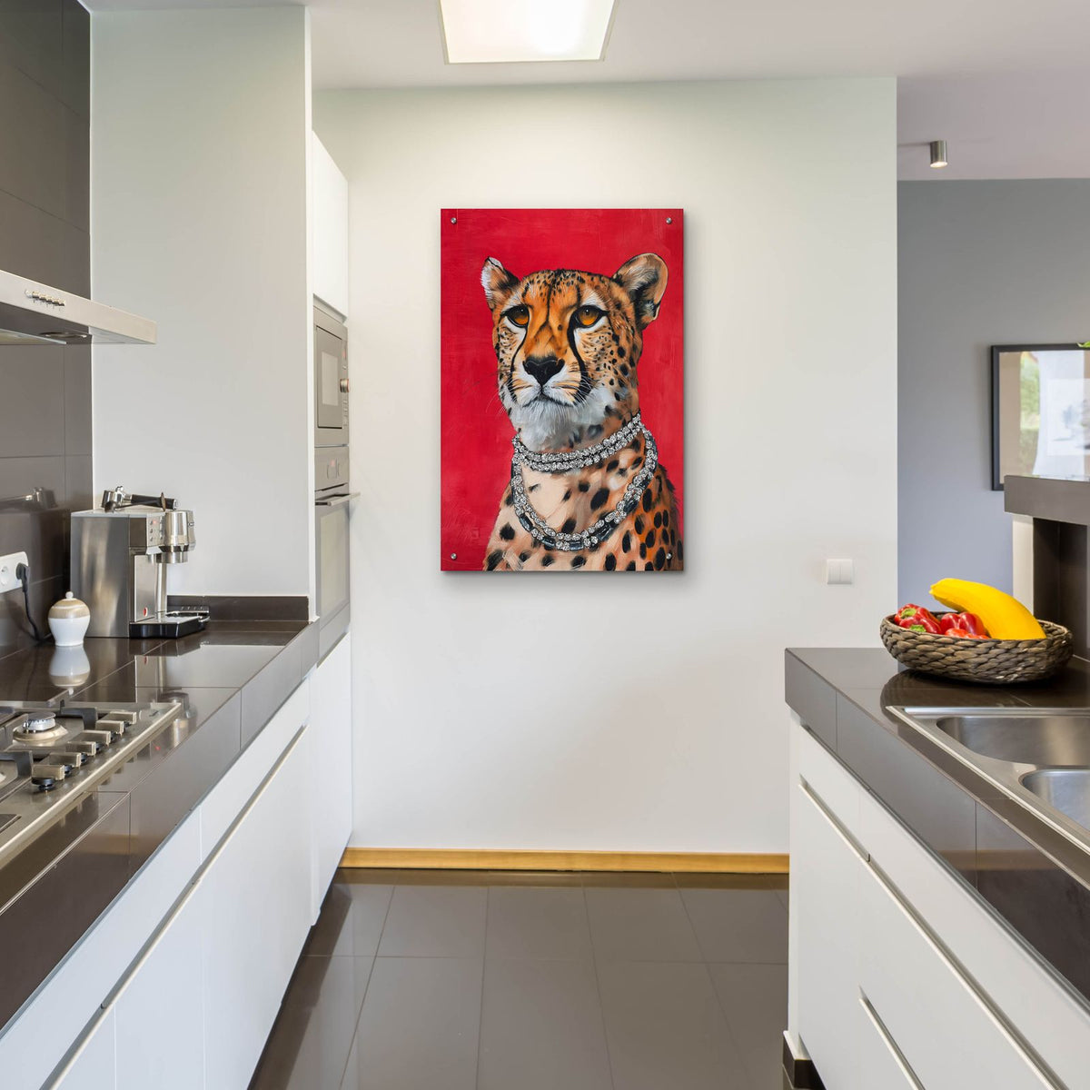 Elegant Leopard by Svetlana Aleynikova - 24x36 acrylic wall art in a room