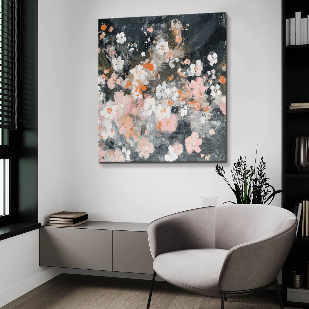 Floral Fusion by Svetlana Aleynikova - 36x36 acrylic wall art in a room