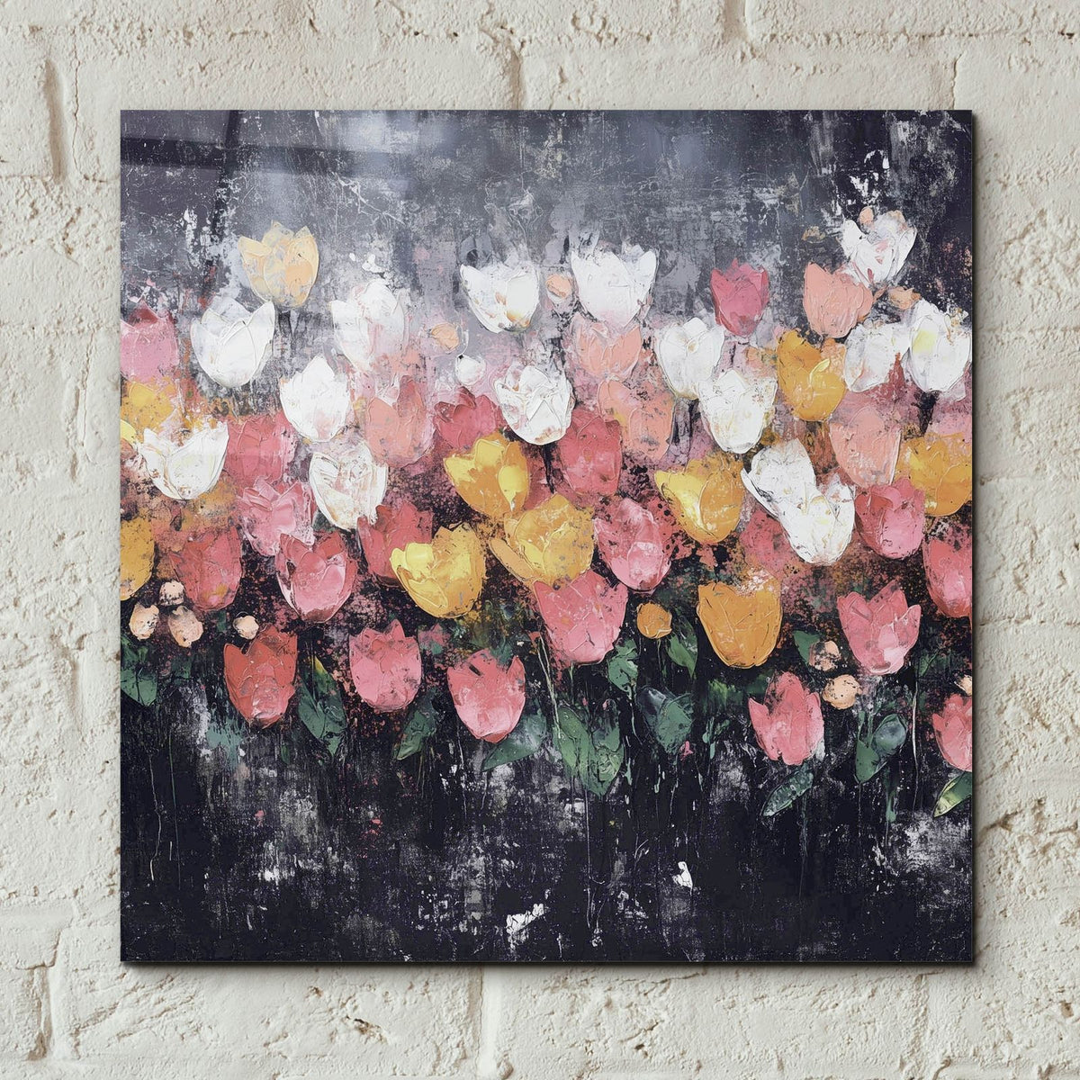 Flower Impressions by Svetlana Aleynikova - 12x12 acrylic wall art in a room