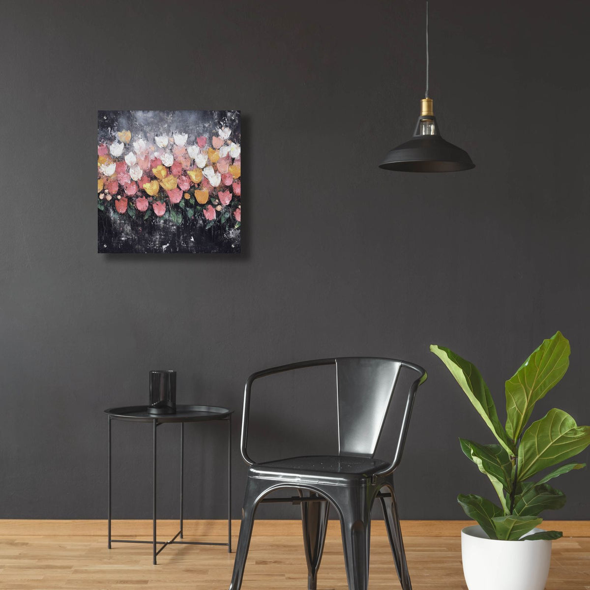 Flower Impressions by Svetlana Aleynikova - 24x24 acrylic wall art in a room
