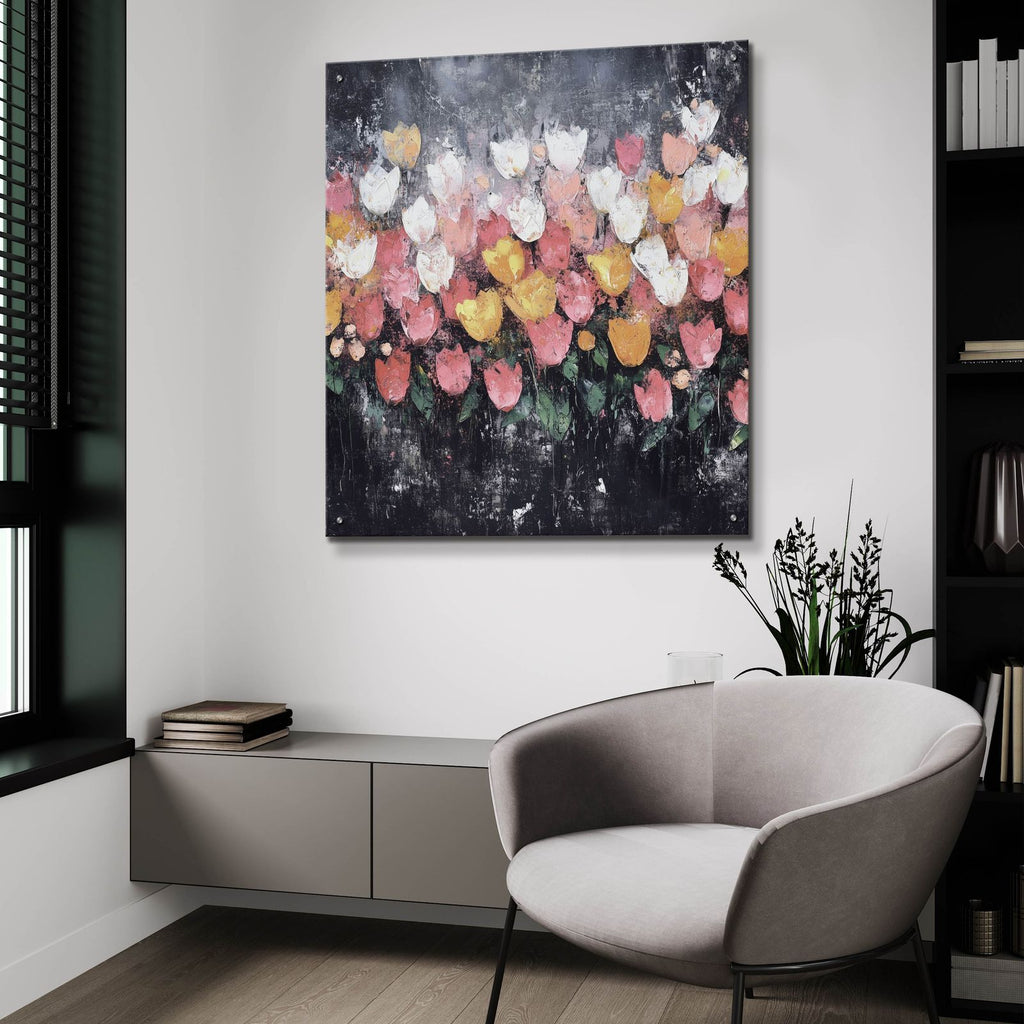 Flower Impressions by Svetlana Aleynikova - 36x36 acrylic wall art in a room
