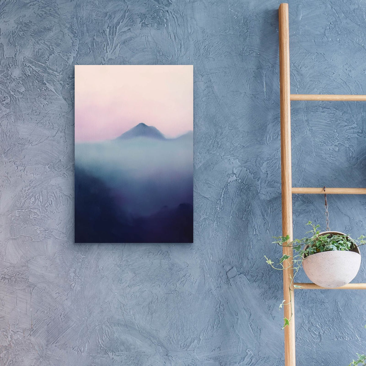 Foggy Mountains by Svetlana Aleynikova - 16x24 acrylic wall art in a room