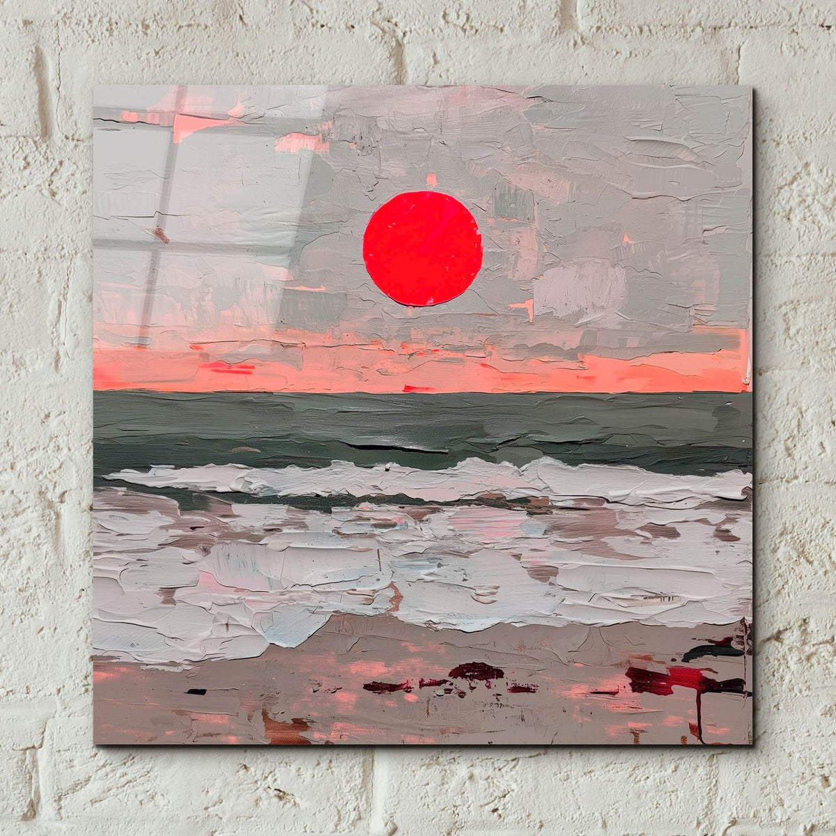 Fuchsia Sunset by Svetlana Aleynikova - 12x12 acrylic wall art in a room