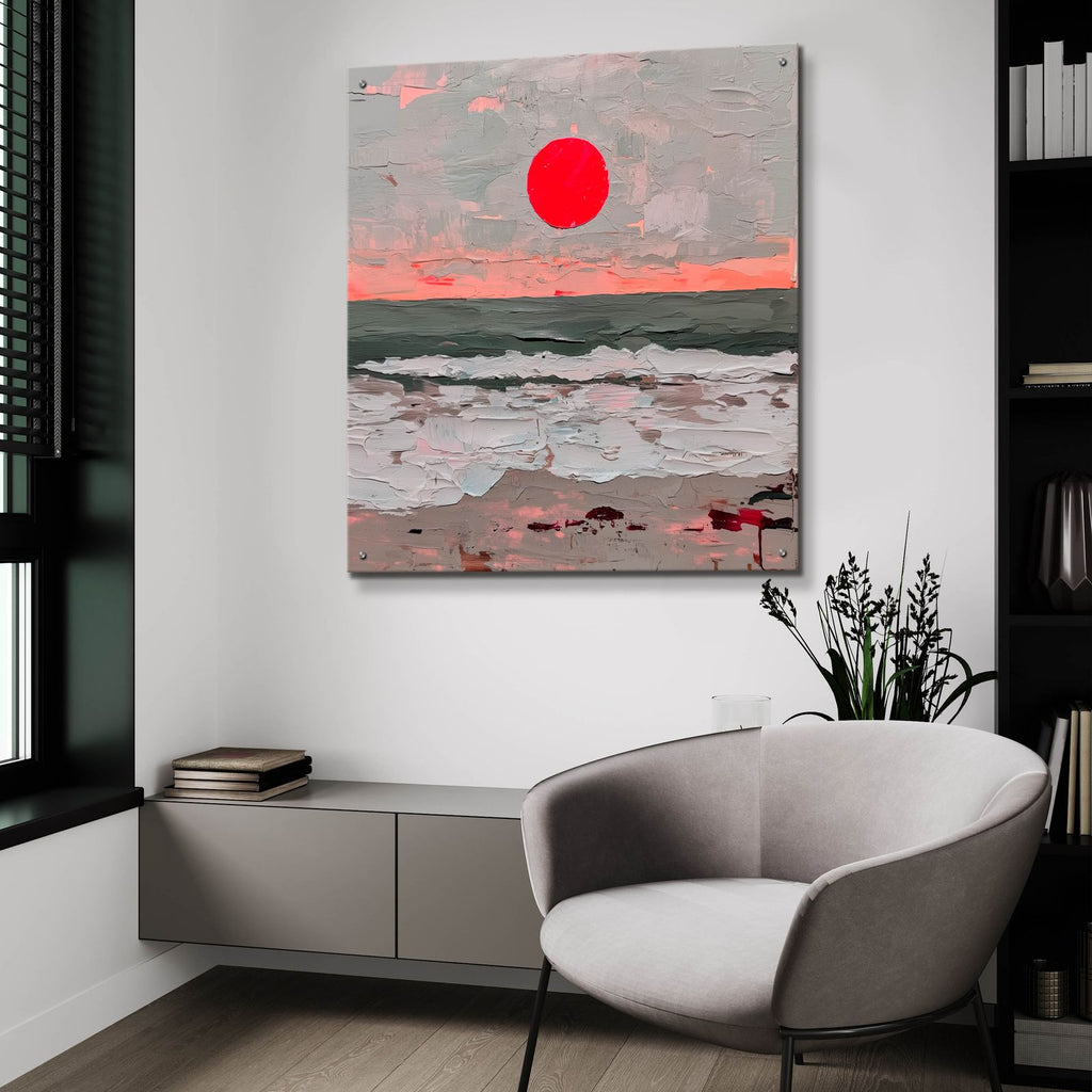 Fuchsia Sunset by Svetlana Aleynikova - 36x36 acrylic wall art in a room