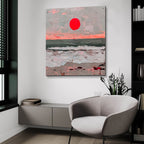 Fuchsia Sunset by Svetlana Aleynikova - 36x36 acrylic wall art in a room