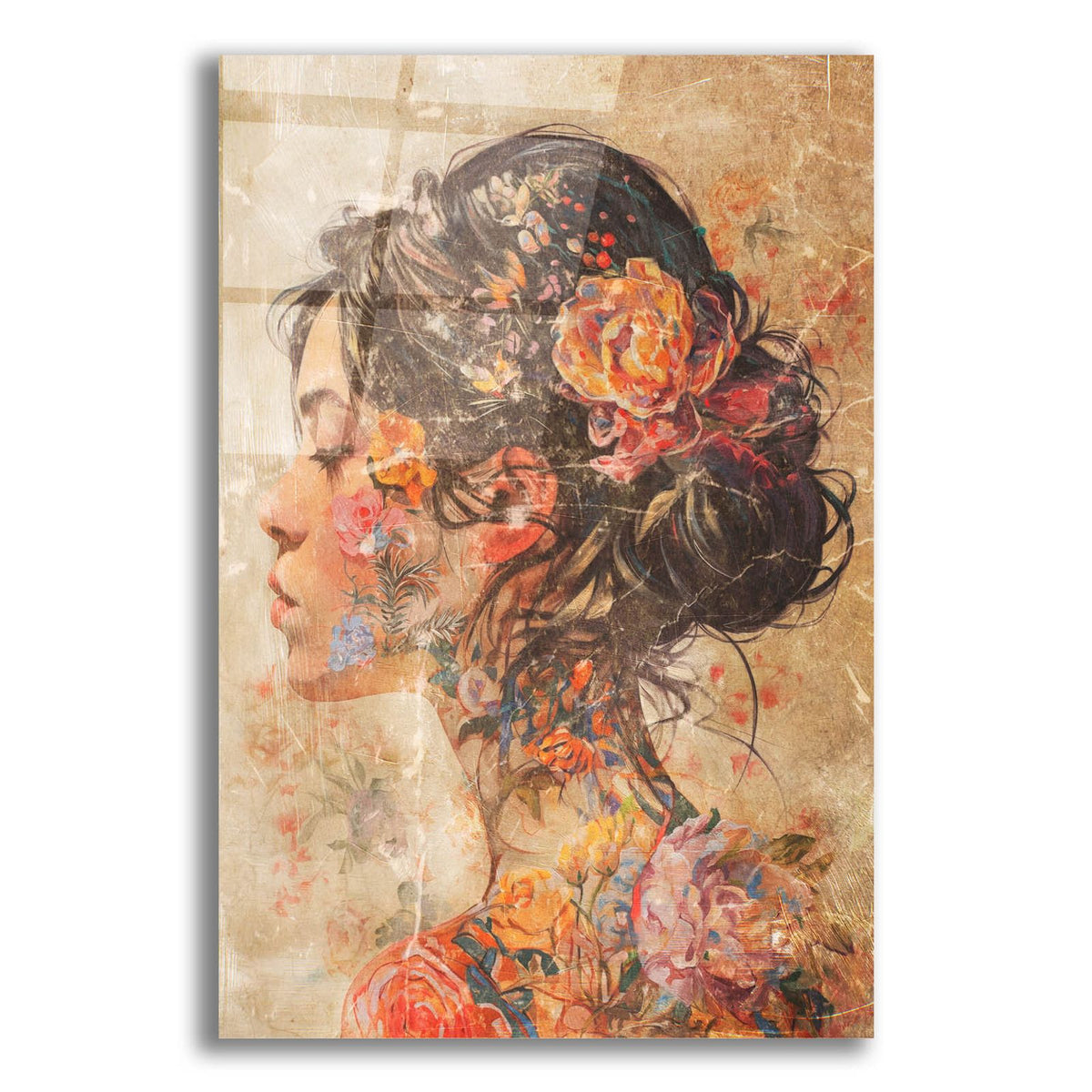 Geisha Of Blossoms by Svetlana Aleynikova acrylic glass wall art