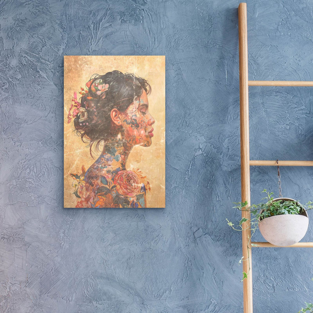 Geisha With Flowers by Svetlana Aleynikova - 16x24 acrylic wall art in a room