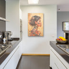 Geisha With Flowers by Svetlana Aleynikova - 24x36 acrylic wall art in a room