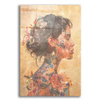 Geisha With Flowers by Svetlana Aleynikova acrylic glass wall art