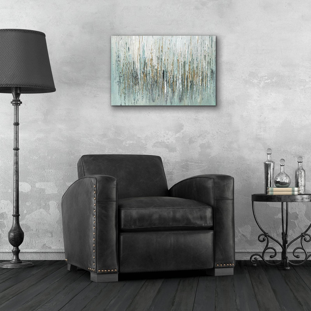 Gold Rain by Svetlana Aleynikova - 24x16 acrylic wall art in a room