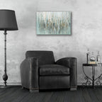 Gold Rain by Svetlana Aleynikova - 24x16 acrylic wall art in a room