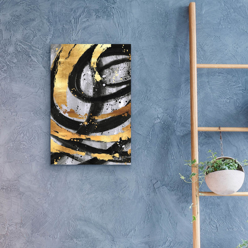 Golden Circles by Svetlana Aleynikova - 16x24 acrylic wall art in a room