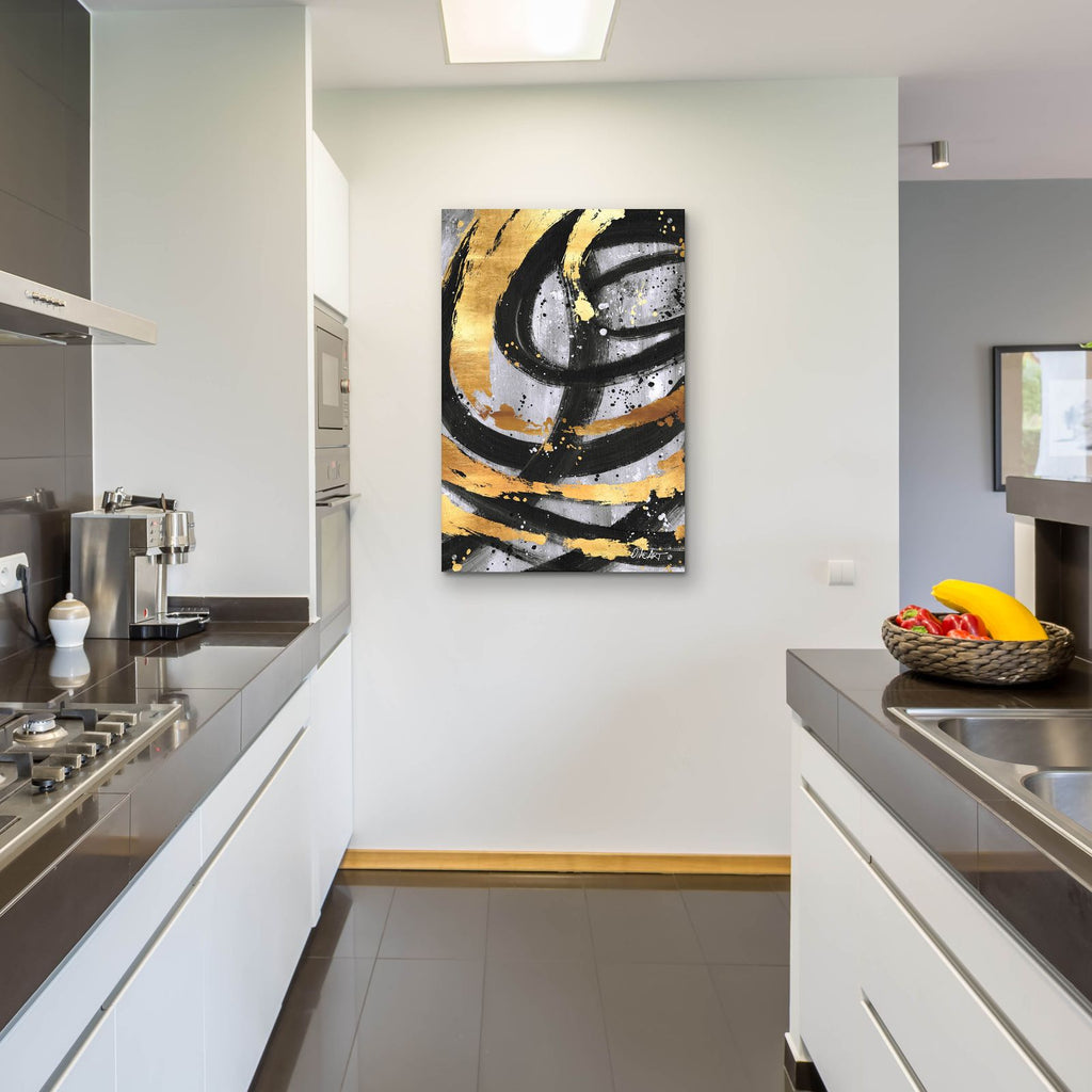 Golden Circles by Svetlana Aleynikova - 24x36 acrylic wall art in a room
