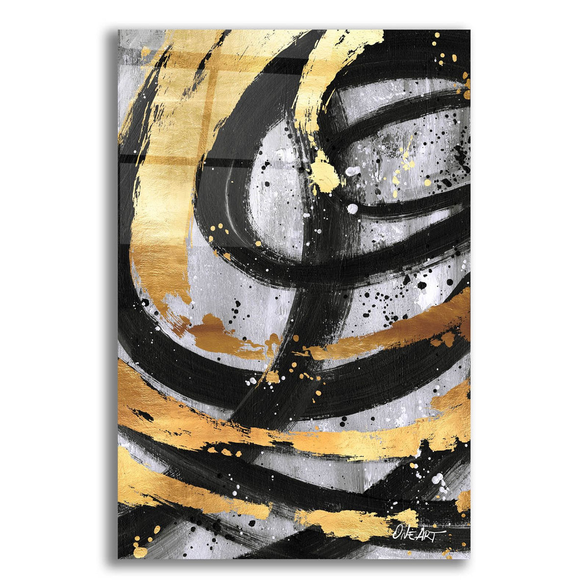 Golden Circles by Svetlana Aleynikova acrylic glass wall art