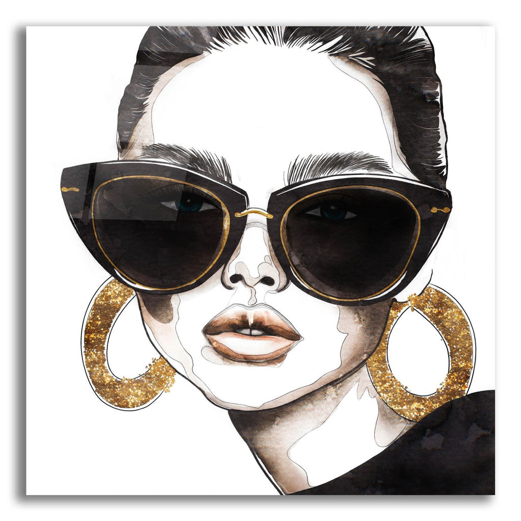 Golden Hoops by Svetlana Aleynikova acrylic glass wall art