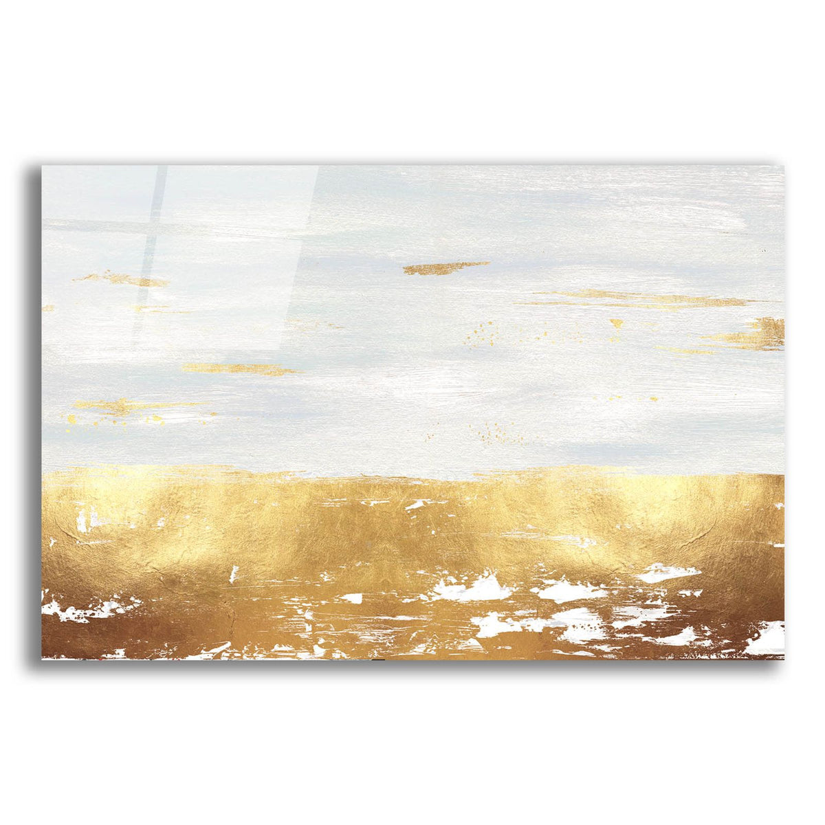 Golden White River by Svetlana Aleynikova acrylic glass wall art