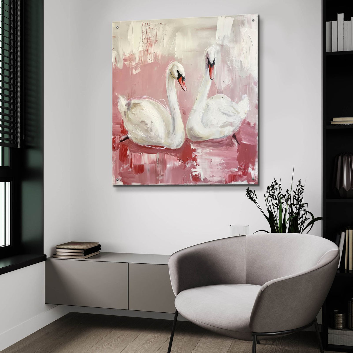 Graceful Duo by Svetlana Aleynikova - 36x36 acrylic wall art in a room